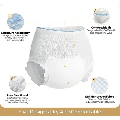 ขายปลีก เปลเด็กสําหรับผู้ใหญ่ Nappy รูปแบบ T Super Ultra Absorbent Hypnosis Xxl เปลเด็กสําหรับผู้ใหญ่
