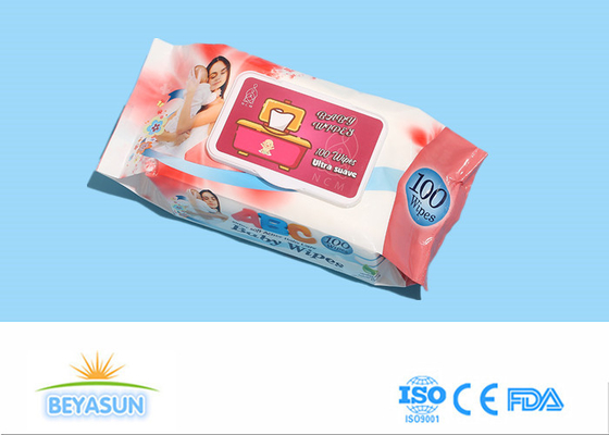 ทิชชู่เปียกเช็ดเด็กแบบใช้แล้วทิ้ง กลิ่นเพียววอเตอร์ 100PCS
