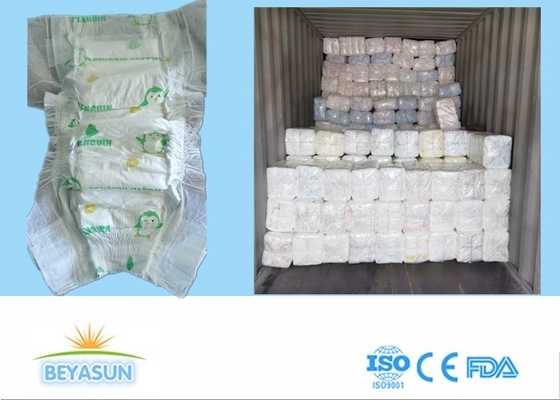 Super Bargain ส่งออกไปยังเฮติและ Dominica B Grade Ultra Thin Baby Diaper